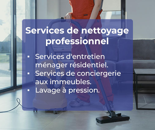 Services de nettoyage professionnel